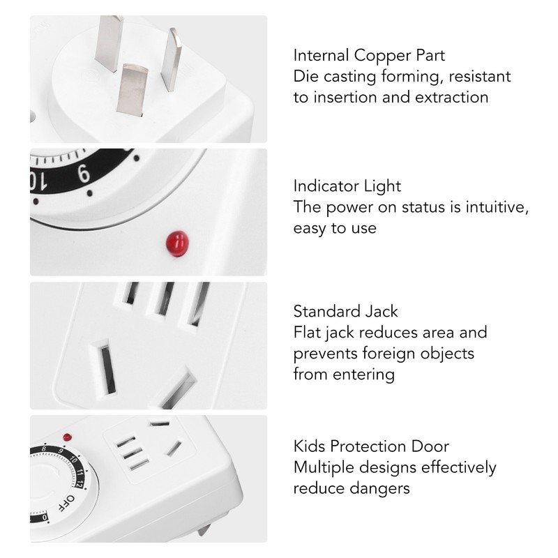 Smart Timing Socket 12 Hour Countdown Overcharging Automatic Power Off