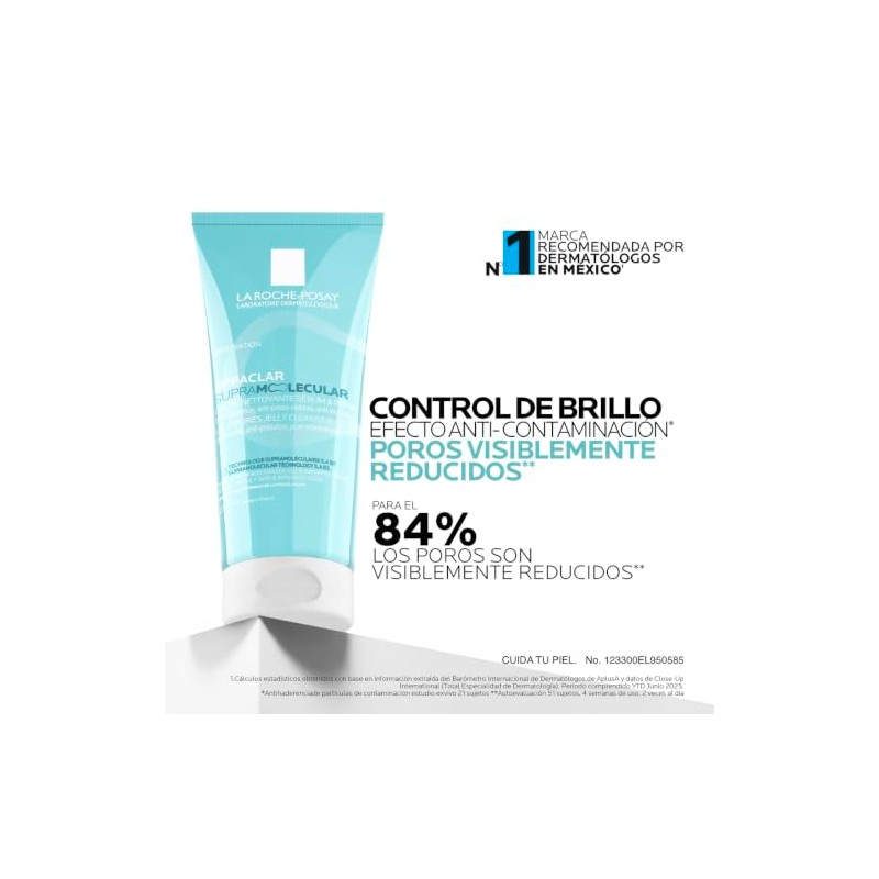 La Roche-Posay Effaclar Supramolecular Gel Limpiador para Piel Grasa 200ml