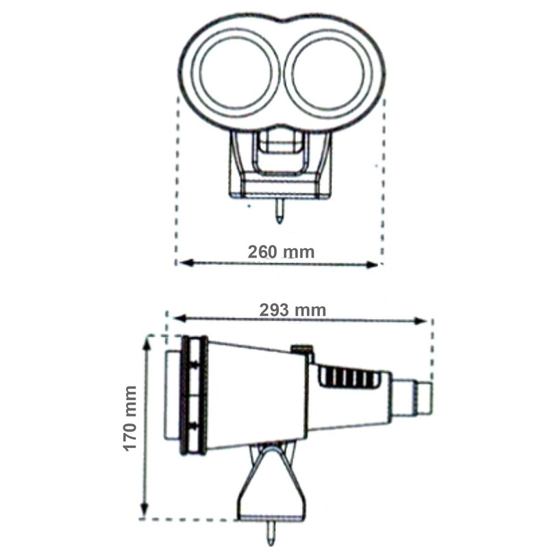 Large Binoculars for Play Tower, Swivel and Rotate - Red