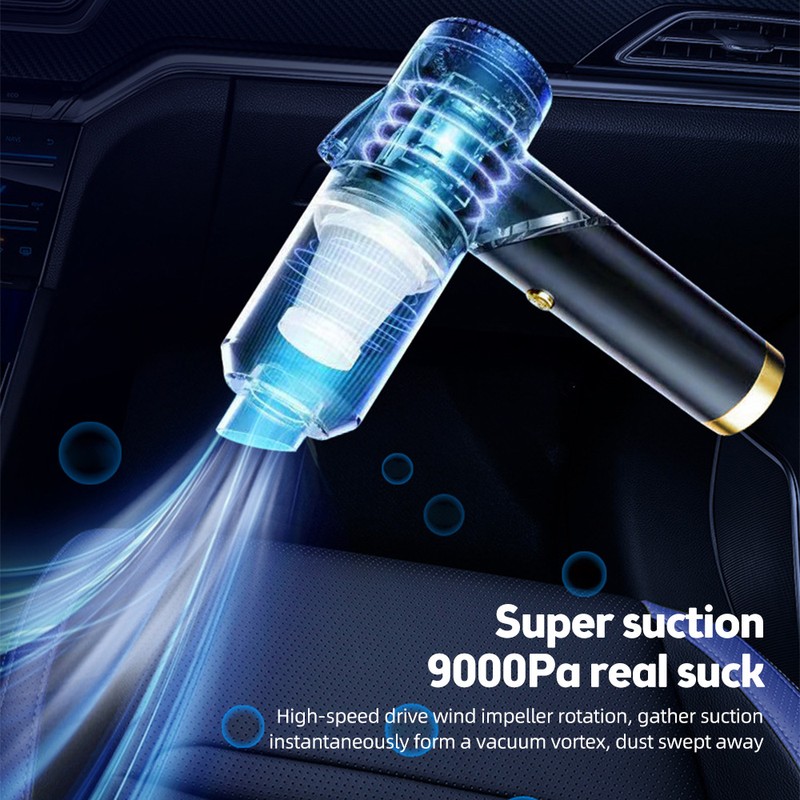 Wireless Handheld Car Vacuum Cleaner 90 Degrees Foldable Portable Vacuum