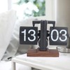 Bewinner Flip Desk Clock, Retro Vintage Design, Automatic Flip Desk
