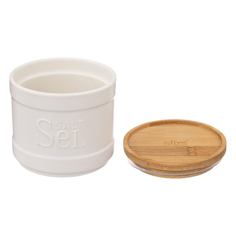 Naturéo Salt Tin White Ceramic 5 five simply smart