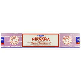 Satya Nag Champa Nirvana Incense Sticks | x1 pack | comes with SAMASIA bookmark | Incense can be used for Aromatherapy, Spa, Yoga, Weddings, Meditation, Healing, Positivity and Relaxation