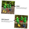 LABRIMP Resin Frog-Shaped Ornaments 3 Pack Decorative Craft Living Space