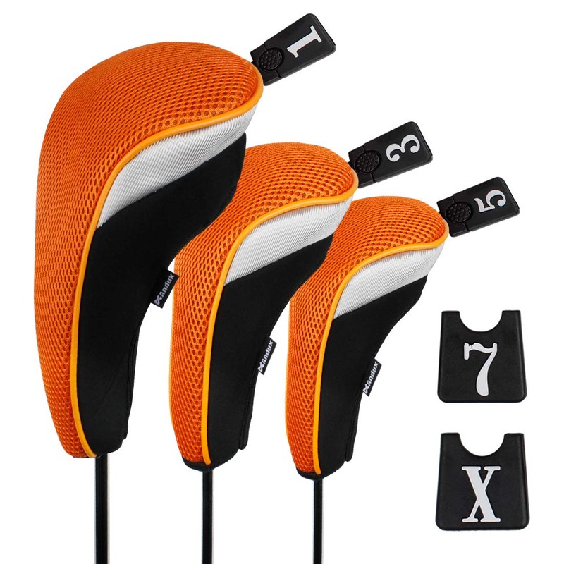 Andux 6pcs/Set Golf Hybrid Club Head Covers and Wood Club