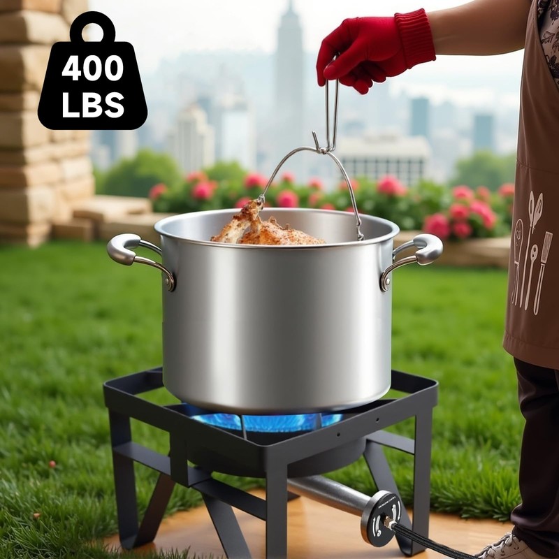 SKOK 200,000 BTUs High Pressure Single Burner Propane Camping Stove