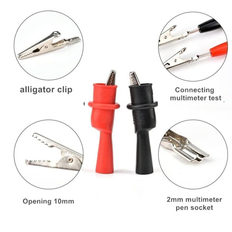 Multimeter Test Leads Kit,Clamp Tester Probe Test Probes Leads with