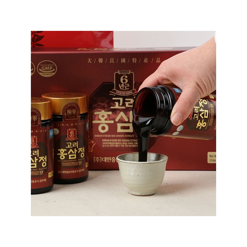 고려 6년근 홍삼정 로얄 250gX4병 /홍삼액 홍삼 Korea 6-Year-Old Red