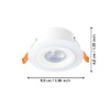 EGLO Set of 3 LED Recessed Spotlights, Calonge, Ceiling Spotlight,