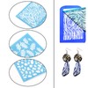 3 Pieces Silk Screen Printing Stencils Clay Accessories for DIY