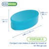 EZY DOSE Daily Oval Pill Case, Easy to Use Design,