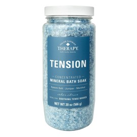Village Natruals Mineral Bath Soak Tension Cedar Citrus 20 Ounce (591ml) (Pack of 2)