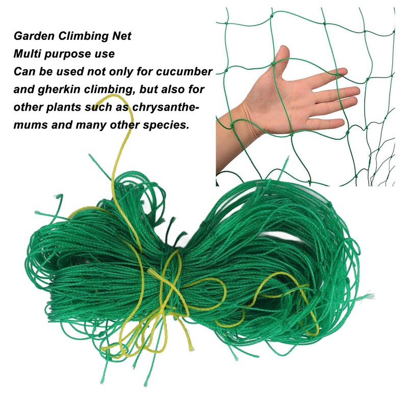 Green Trellis Netting 6.6x9.8ft Wind Resistance Lodging Resistant Multifunctional Plant
