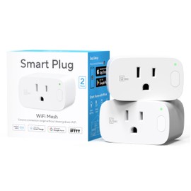 U-tec Smart Plug, salida de malla Wi-Fi, enchufe inteligente ultra eficiente de 15 A, compatible con Alexa, Google Home e IFTTT, no requiere concentrador, solo Wi-Fi de 2.4 GHz, control remoto,