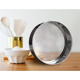 4 in 1 Stainless Steel Interchangeable Sieve Chalni Spices Food Strainers Atta Chalni Jaali Channi Atta Maida Strainer Silver