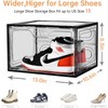 Amllas New Gray 8 Pack Shoe Boxes Stackable, Large Shoe
