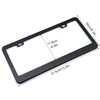 2 Pieces Porta Placas para Auto Acero Inoxidable Marco Universal