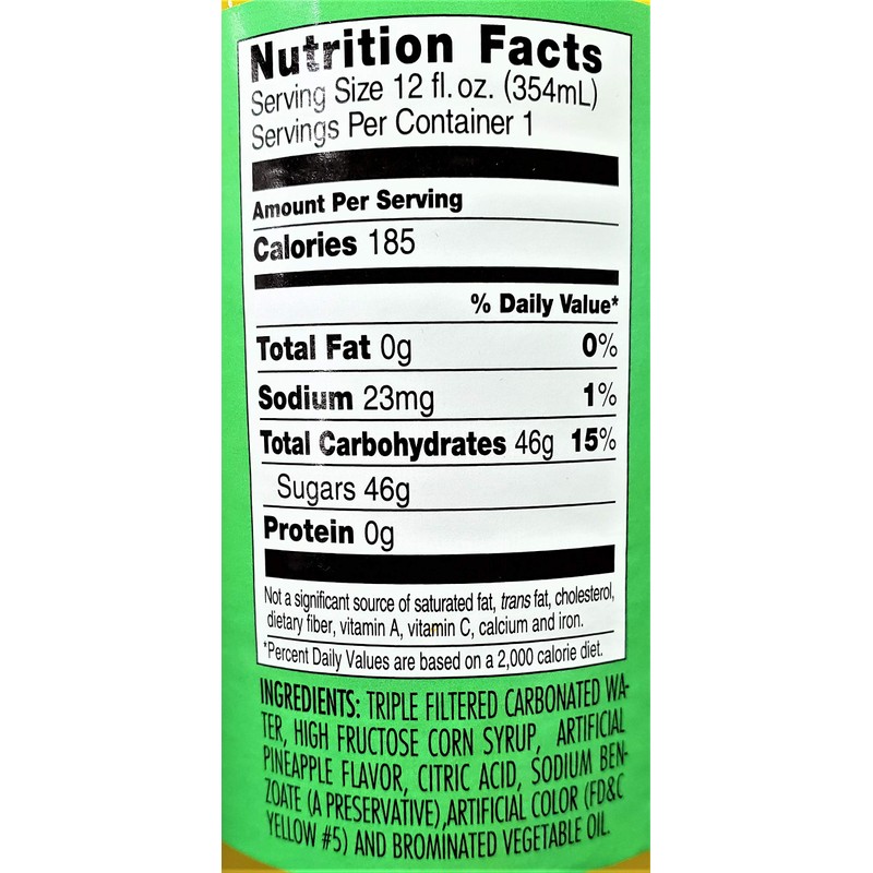 DG Genuine Jamaican - Pineapple Soda 12oz - 6-Pack