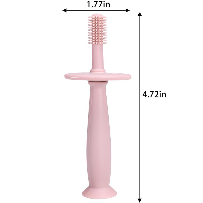 PandaEar 3 Pack Silicone Baby Toothbrush Teethers - Teething Toys