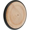 Wooden Wheel with Rubber Tyre 87 mm/1 Stück/M. BOHRUNG