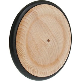 Wooden Wheel with Rubber Tyre 87 mm/1 Stück/M. BOHRUNG