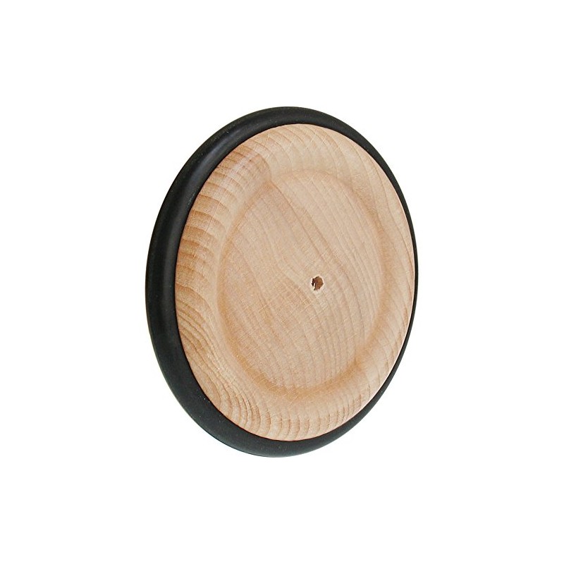 Wooden Wheel with Rubber Tyre 87 mm/1 Stück/M. BOHRUNG