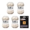 myboshi Fellino Fluffy Fur Wool for Crochet and Knitting, Teddy