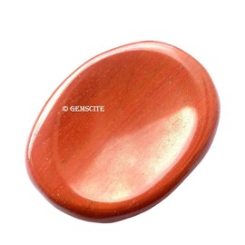 GEMSCITE Red Jasper Thumb Worry Stones Metaphysical Gemstone Crystal Healing Reiki Men Women Gift FENG Shui Positive Energy Love Wellness Palm Stones Wicca Powerful