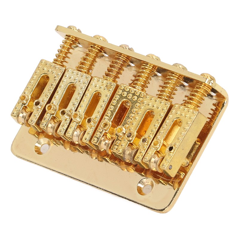 Electric Guitar Bridge 6 Strings 65mm Glossy Metal Guitar Hardtail