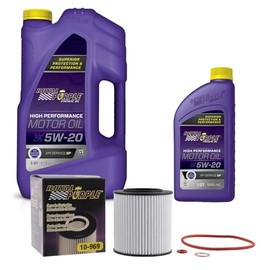Royal Purple SAE 5W-20 Synthetic Motor Oil – 6 quarts and a 10-969 Extended Life Premium Oil Filter