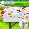 misaya Picnic Table Cover with Bench Cover, Waterproof Elastic Fitted