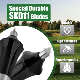SANDIAN Professional Golf Club Groove Sharpener, Dual Blade SKD11, High Hardness with Carrying Case, Black