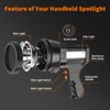 Vanvale Super Bright Rechargeable Spotlight,Handheld Rechargeable LED Flashlight Ultra-Long Standby