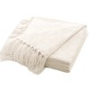 RECYCO Throw Blanket Soft Cozy Chenille Throw Blanket with Fringe