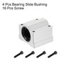 sourcing map 4pcs SCS16UU Linear Motion Ball Bearing Slide Bushing