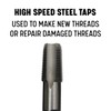 Drill America T/A64006 T/A Series High-Speed Steel Pipe Tap, 1/4"-18
