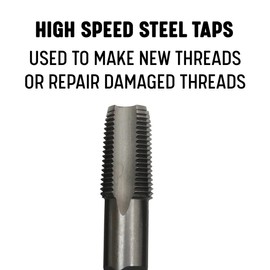 Drill America T/A64006 T/A Series High-Speed Steel Pipe Tap, 1/4"-18 NPT