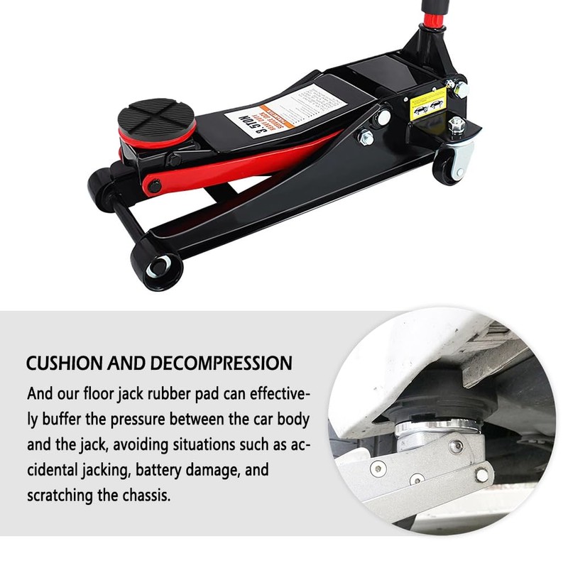 2PCS Car Pinch Weld Jack Pad,Rubber Jack Stand Pads Floor