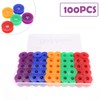 100 Pcs Plastic Bobbins Spools, Multicolor Empty Sewing Machine Bobbins