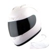1Storm New Motorcycle Bike Full Face Helmet JH901 Glossy White