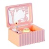 Rotating Ballerina Music Box Musical Jewelry Storage Box for Birthday