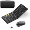 Foldable Keyboard and Mouse, Samsers KM08 Folding Bluetooth Keyboard Mouse