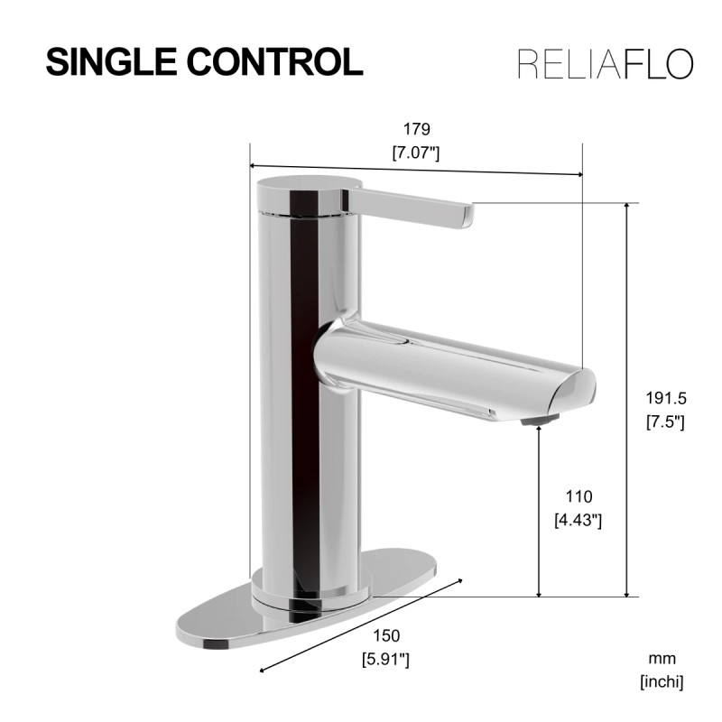 RELIAFLO Single Control Lavatory Faucet in Chrome - L29181-01