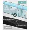 TidyFriend Shower Rod Cover, 58" Shower Curtain Rod Cover, Protective