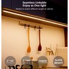 Leetdud Under Cabinet Lighting Plug in, 16 Inch 2 Pcs,