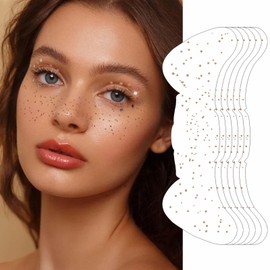 Makeup Patches - freckles face tattoo - Faux Fake Freckles Waterproof Temporary Tattoos - Cute Makeup Accessories For Women - 6 PCS