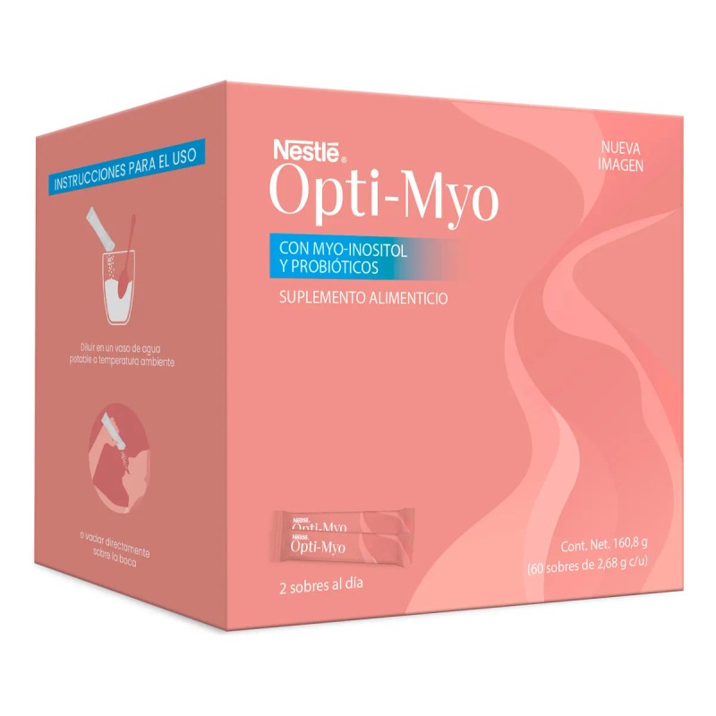 Suplemento Alimenticio Nestlé Opti-Myo/ G-Balance Myo-inositol y Probióticos Sobres 160.8g