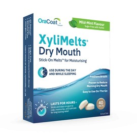 OraCoat XyliMelts Mild Mint for Dry Mouth, 40-Count, 7-40-UK