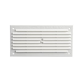 TIMCO 1218WF Timloc 6x3 Plastic Internal Louvre Mini Vent Flyscreen White White-6x3-Plastic