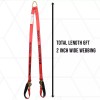 Boxer Tool V Bridle Tow Straps 2" x 6' Snap